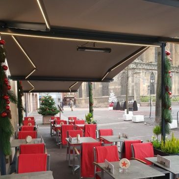 Store double Pente Grenat Colmar