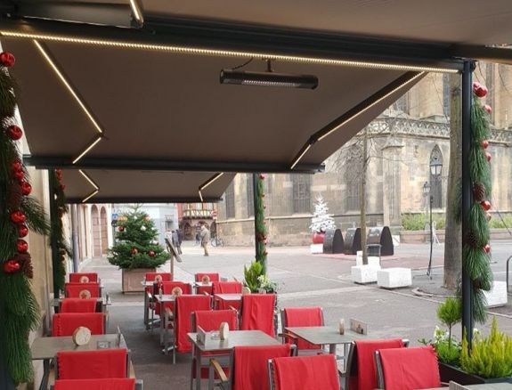 Store double Pente Grenat Colmar